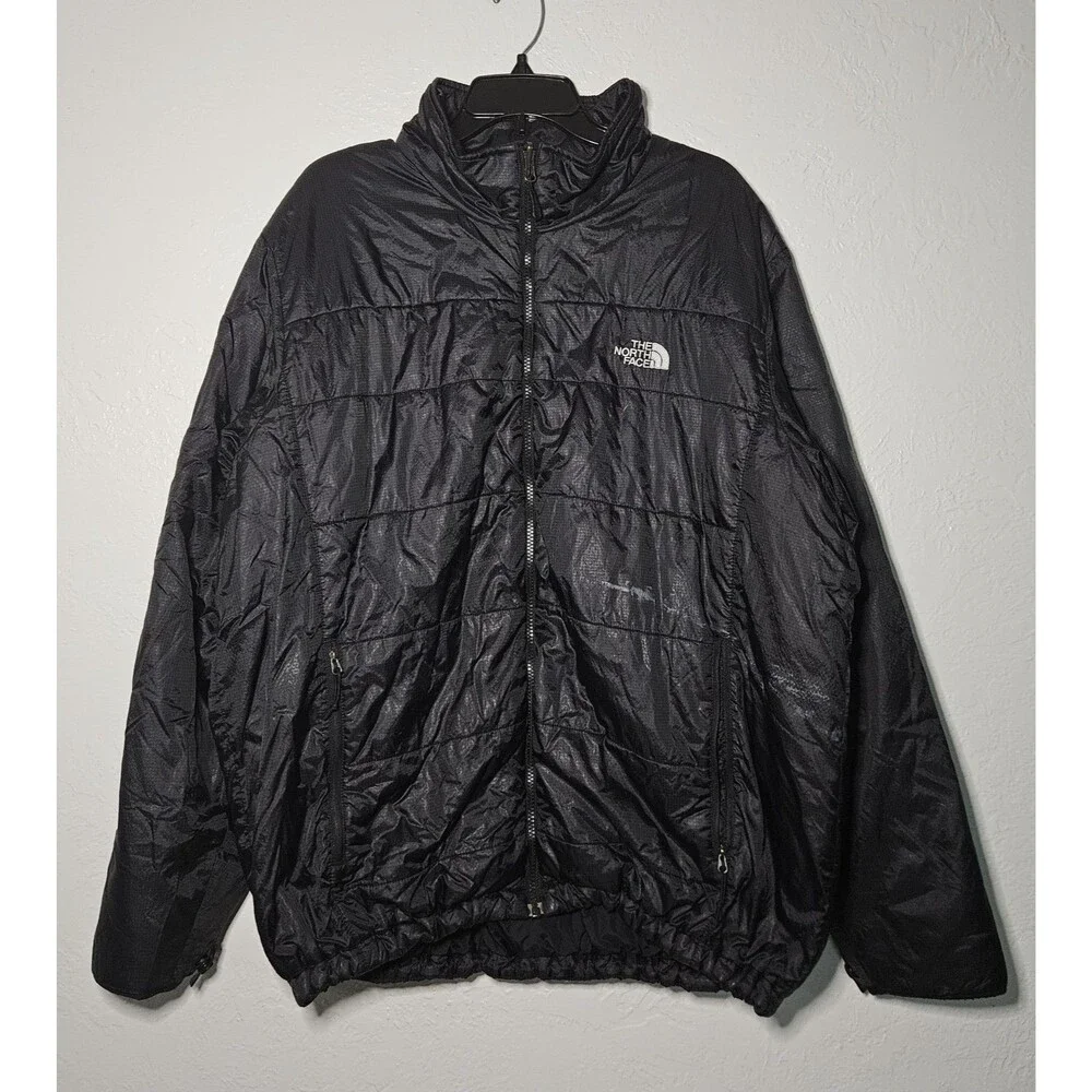 The North Face Black Light Weight Zip-Up Puffer Jacket Men's Size XXL